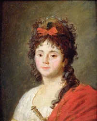 Porträt von Mademoiselle Maillard (1766-1818) als Göttin der Vernunft beim Fest in der Kirche Notre-Dame, 10. November 1793, nach 1793